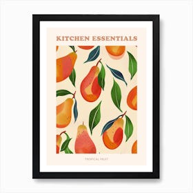 Tropical Fruit Poster 3 Art Print