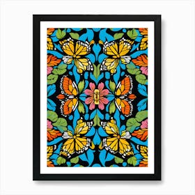 Butterflies Fabric Art Print