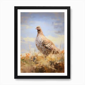 Bird Painting Grouse 1 Art Print
