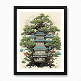 Bonsai Tree Japanese Style 7 Art Print