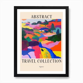 Abstract Travel Collection Poster Nigeria 2 Art Print