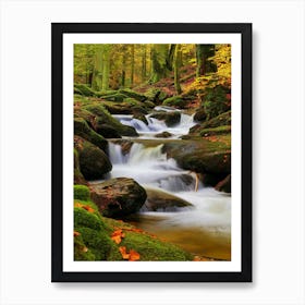 Waterfall River Cool Art Print