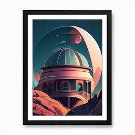 Observatory Comic Space Space Art Print