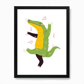 Prints, posters, nursery, children's rooms. Fun, musical, hunting, sports, and guitar animals add fun and decorate the place.4 Art Print