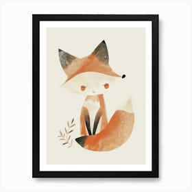 Charming Nursery Kids Animals Fox Cub 3 Art Print