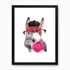 Gangster Donkey Art Print