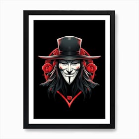 V For Vendetta Movie Art Print