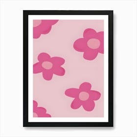 Pink Flowers 1 Art Print