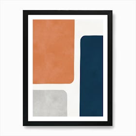 Expressive geometric shapes 1 Art Print