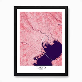 Tokyo Pink Purple Art Print