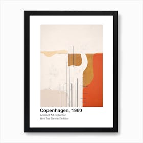 World Tour Exhibition, Abstract Art, Copenhagen, 1960 1 Art Print