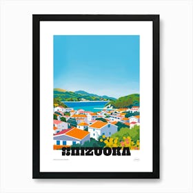 Shizuoka Japan 2 Colourful Travel Poster Art Print