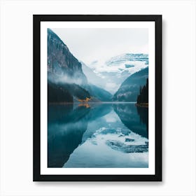 Reflections In Lake Banff Art Print