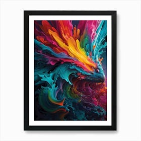 Colorful Eagle Art Print