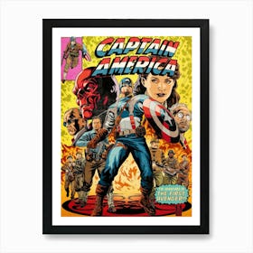 Captain America Movie And FIlm 2 Art Print