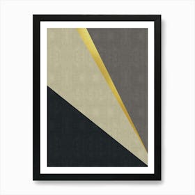 Bands with gold 1 Art Print