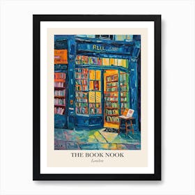 London Book Nook Bookshop 7 Poster Art Print