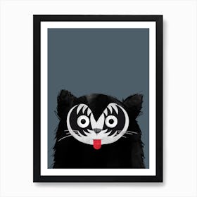 Cat Kiss Art Print