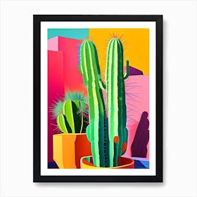Notocactus Cactus Modern Abstract Pop Art Print