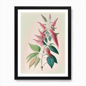 Poison Sumac Vintage Pastel 1 Art Print