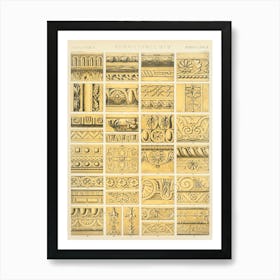 Vintage Pattern Illustration, Owen  Jones Art Print