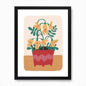 Chickpea Flowers Art Print