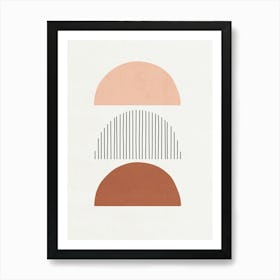 Lines and Shapes - O03 Art Print