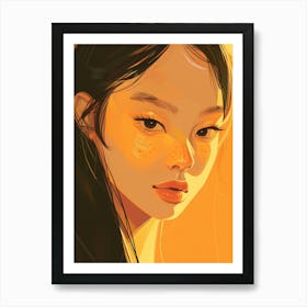 Portrait Of A Girl 13 Art Print