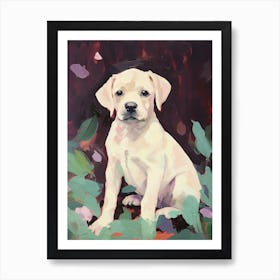 A French Bulldog Dog Painting, Impressionist 4 Art Print