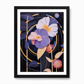 Iris 3 Hilma Af Klint Inspired Flower Illustration Art Print