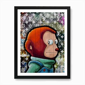 Puppet Monkey Meme Art Print
