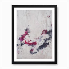 Neutral And Pink Abstract 2 Poster