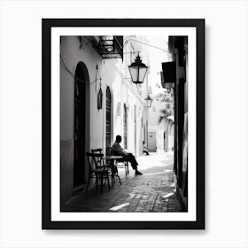 Tunis, Tunisia, Mediterranean Black And White Photography Analogue 2 Art Print