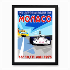 75 Monaco Gp James Hunt Art Print