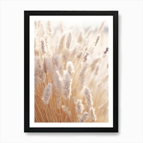 Boho Dried Flowers Lavender 1 Art Print