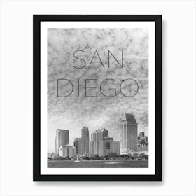 San Diego Skyline Art Print
