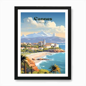 Cannes France 2 Travel Poster 3 4 Resize Art Print