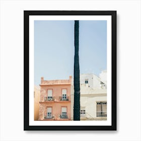 Pastel Houses in Two Affiche