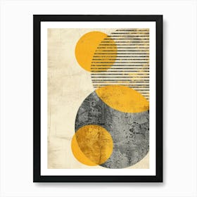 Abstract Circles Canvas Print 7 Art Print