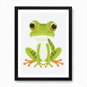 Frog Cartoon Art Print