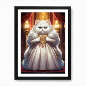 Queen Of Cats Art Print