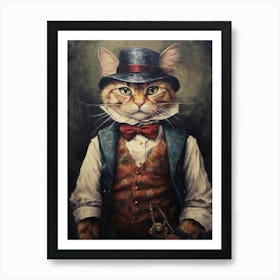 Gangster Cat Pixiebob 3 Art Print