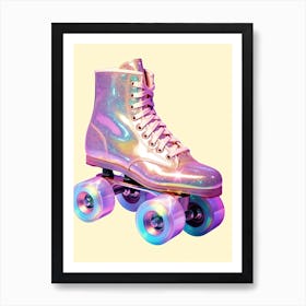 Disco Fever Roller Skates Studio 54 3 Art Print