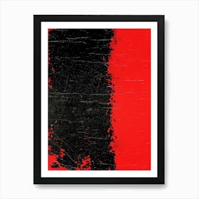 'Black And Red' 4 Art Print