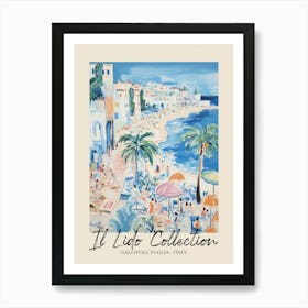 Gallipoli, Puglia   Italy Il Lido Collection Beach Club Poster 2 Art Print