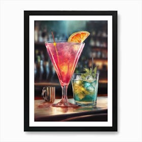 Cocktail Bar Art Print