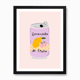 Strawberry Lemonade Art Print