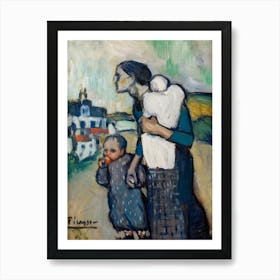 Pablo Picasso Mother And Child 1 Art Print