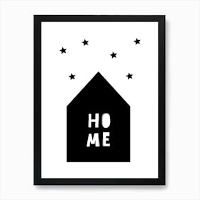 Scandi Home With Stars Art Print