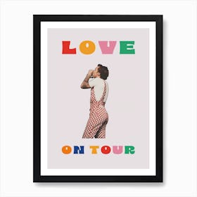 Love On Tour Poster Colourful Art Print